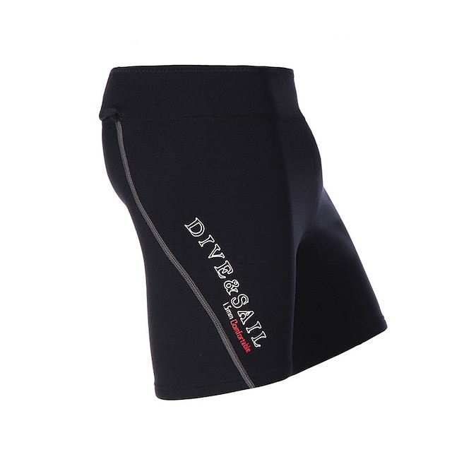  Dive&Sail Men's 1.5mm Wetsuit Shorts Bottoms Neoprene High Elasticity Thermal Warm Quick Dry Solid Colored Swimming Diving Surfing Scuba Summer
