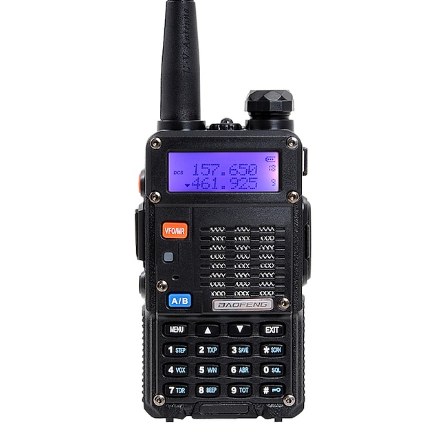  BAOFENG Walkie talkie Portátil Banda Dual Radio bidireccional 5KM-10KM 5KM-10KM / 136-174MHz / 400-480MHz