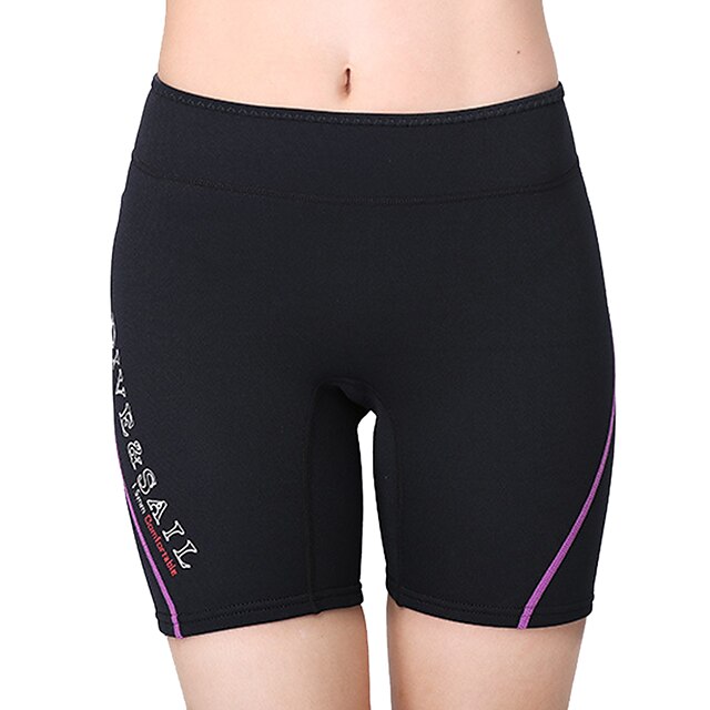  Women's 1.5mm Wetsuit Shorts Shorts Bottoms Neoprene High Elasticity Thermal Warm UPF50+ Solid Colored Swimming Diving Surfing Scuba Summer