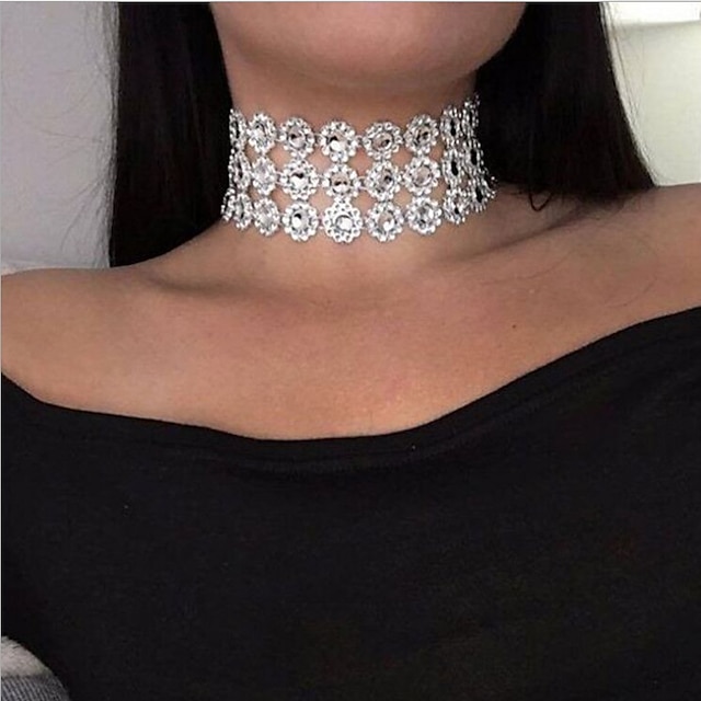  Women's Choker Necklace Layered Fashion European Acrylic White 30 cm Necklace Jewelry 1pc For Causal