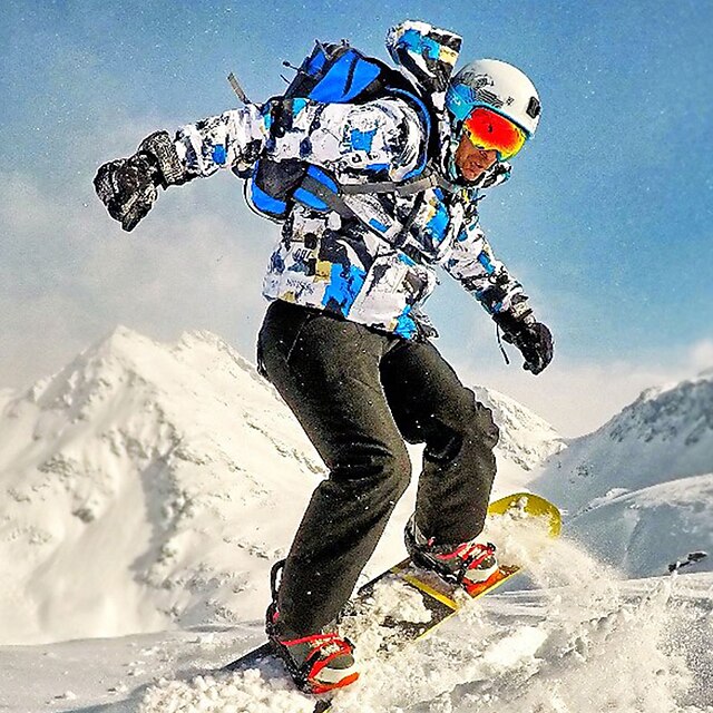  MUTUSNOW Hombre Chaqueta y pantalones de Esquí Traje de  Esquí Al aire libre Mantiene abrigado Impermeable Resistente al Viento Transpirable Invierno Traje de nieve Trajes de Yoga para Esquí Camping