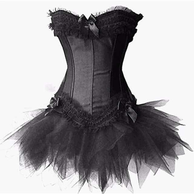  Elegant Årgang Liten svart kjole feriekjole Kjoler Maskerade Ballkjole Svart svane Dame Kjole