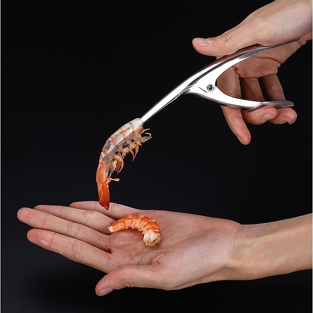  outil éplucheur de crevettes éplucheur de crevettes gadget de cuisine en acier inoxydable outils de fruits de mer