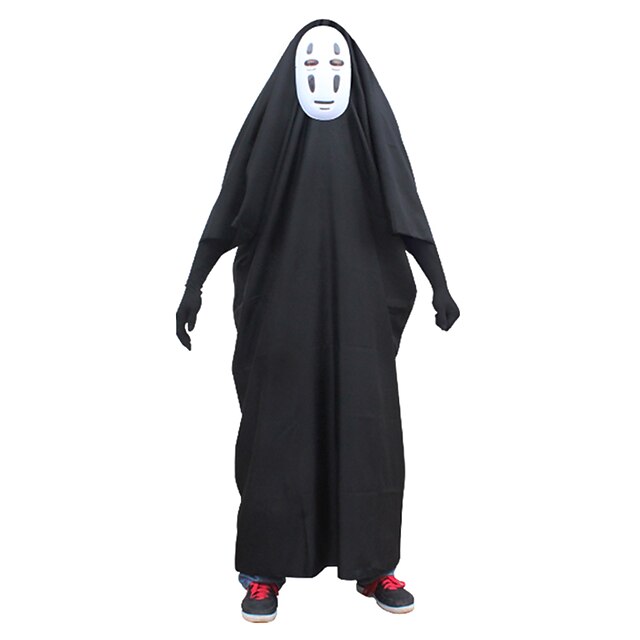  Inspired by Spirited Away Cookie Anime No Face man Anime Cosplay Costumes Japanese Classic Cosplay Suits Outfits Gloves Cloak Mask Half Sleeve For Unisex / Machine wash / Wash with similar colours