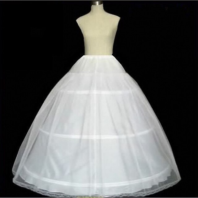  Elegant Rococo Victorian Petticoat Hoop Skirt Under Skirt Crinoline Slips Princess Bride Bridal Women's 3 Hoops Princess Halloween Wedding Party Adults' Petticoat