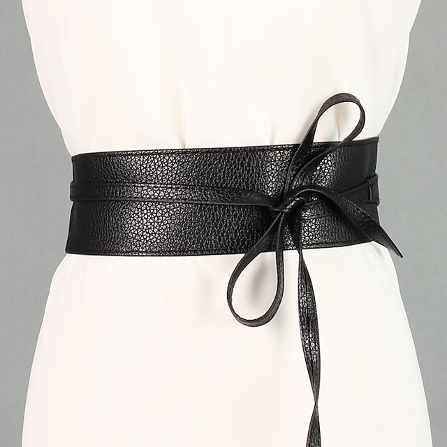  Women's Wide Belt Black Red Party Wedding Street Dailywear Belt Pure Color / Basic / Blue / Fall / Winter / Spring