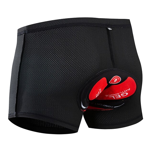  Arsuxeo Men's Women's Summer Cycling Shorts Cycling Underwear Silicone Mesh Spandex Bike 3D Pad Breathable Anatomic Design Padded Shorts / Chamois MTB Shorts Sports Black Mountain Bike MTB Road Bike