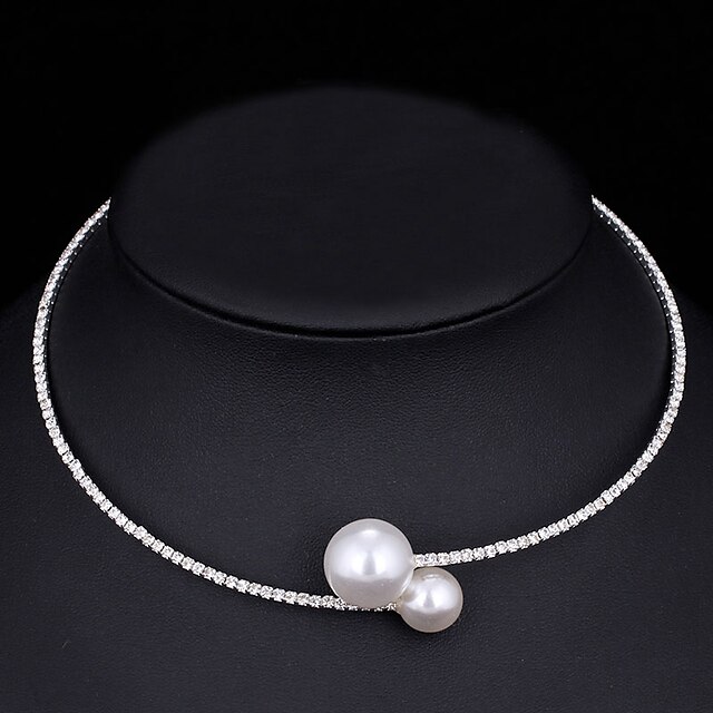  1pc Necklace Women's Wedding Gift Daily Imitation Pearl Imitation Diamond