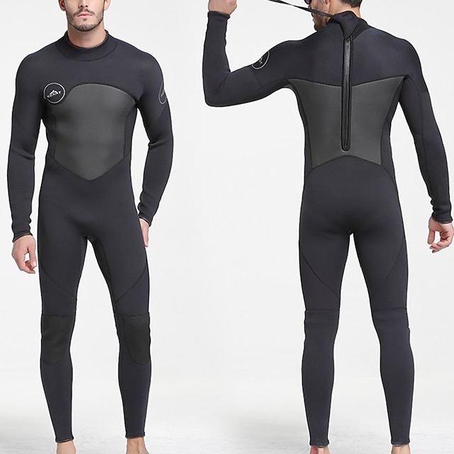  SBART Men's Full Wetsuit 5mm SCR Neoprene Diving Suit Thermal Warm Anatomic Design Quick Dry Micro-elastic Long Sleeve Back Zip - Swimming Diving Surfing Scuba Patchwork Autumn / Fall Spring Summer