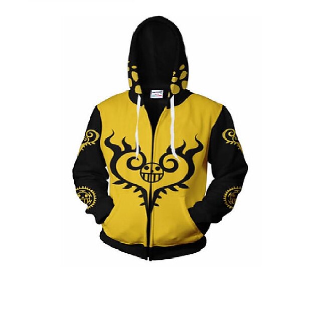  Inspired by One Piece Anime Hoodies & Sweatshirts Monkey D. Luffy Anime Cotton Hoodie For Men's