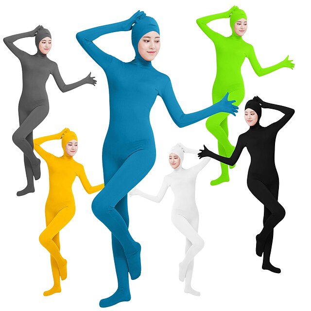  Zentai Suits Catsuit Skin Suit Kid's Adults' Lycra® Cosplay Costumes All Solid Color / Leotard / Onesie / Face Open / Stage / Party / Leotard / Onesie