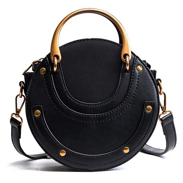  Women's Bags PU Leather Crossbody Bag Zipper Leather Bag Daily Black Green Brown