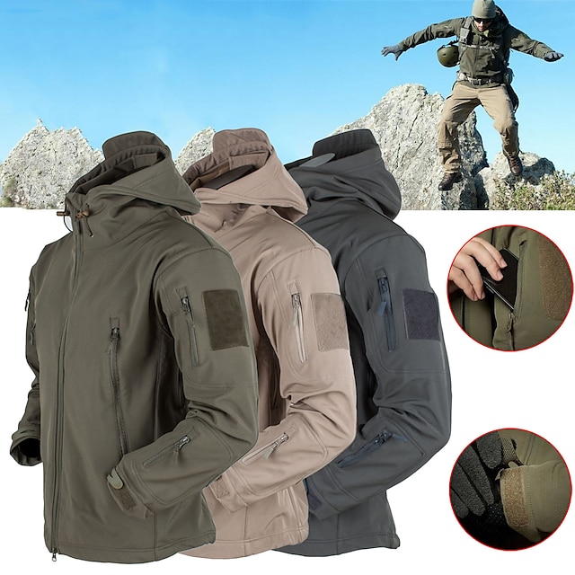  Men's Tactical Soft Shell Military Jacket