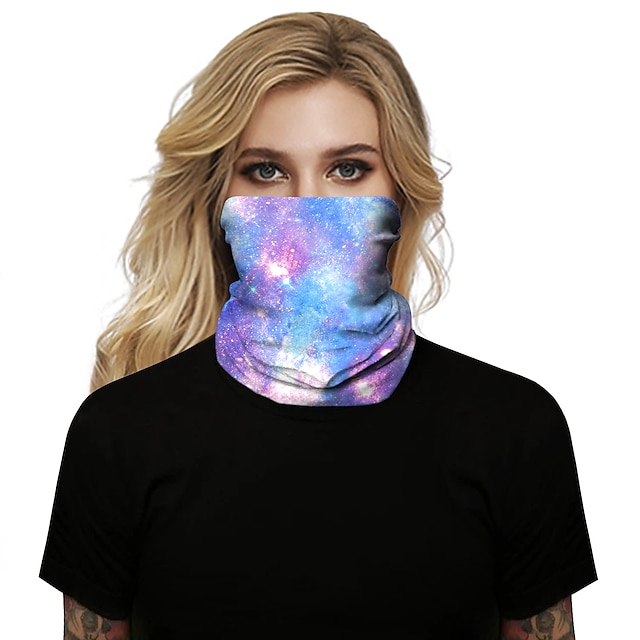  Women's Bandana Balaclava Neck Gaiter Neck Tube UV Resistant Quick Dry Lightweight Materials Cycling Polyester for Men's Women's Adults / Pollution Protection / Floral Botanical Sunscreen / High Breat