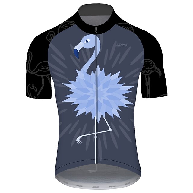  21Grams Hombre Maillot de Ciclismo Manga Corta Bicicleta Maillot Camiseta con 3 bolsillos traseros Resistente a los rayos UV Transpirable Secado rápido MTB Bicicleta Montaña Ciclismo Carretera Negro