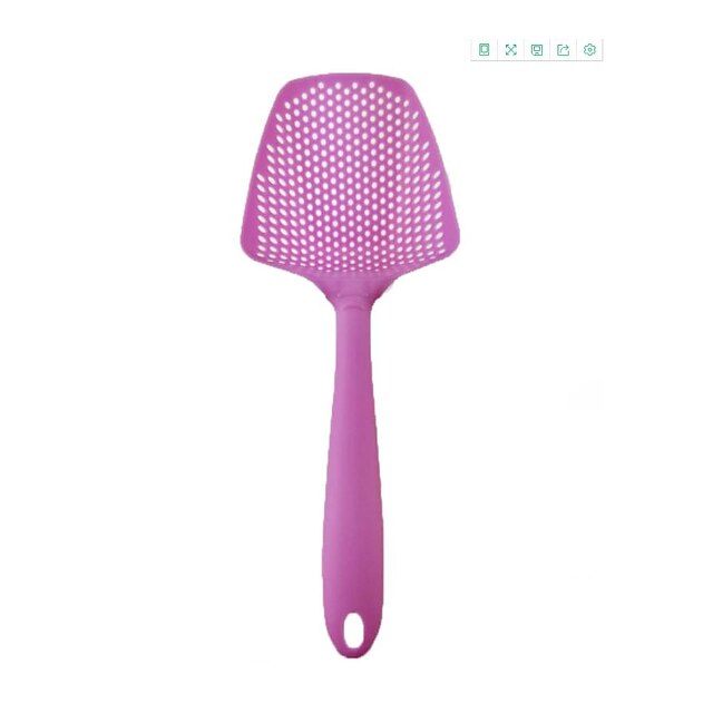  Colander Shovel Environmentally Friendly Nylon Plastic Spatula Noodle Fishing Spoon Non-stick Filter Colander