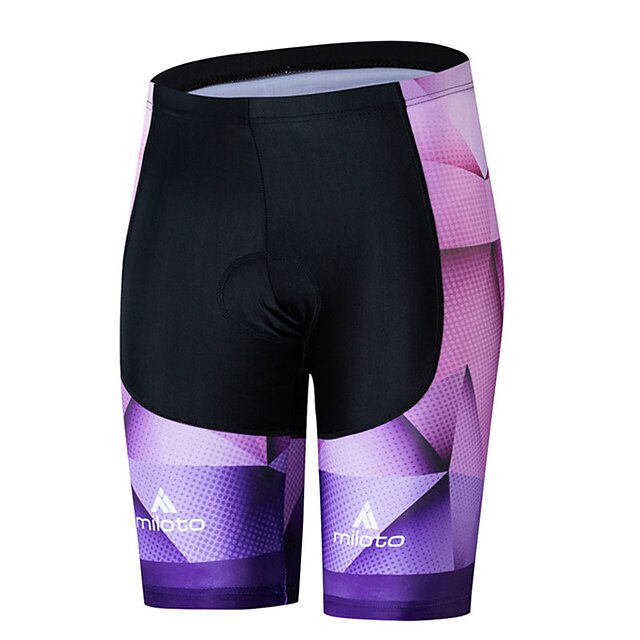  Miloto Mujer Verano Pantalones cortos de ciclismo Bicicleta Resistente a los rayos UV Secado rápido Bermudas Prendas de abajo Deportes Violeta Ciclismo de Montaña Ciclismo de Pista Ropa Ajuste de