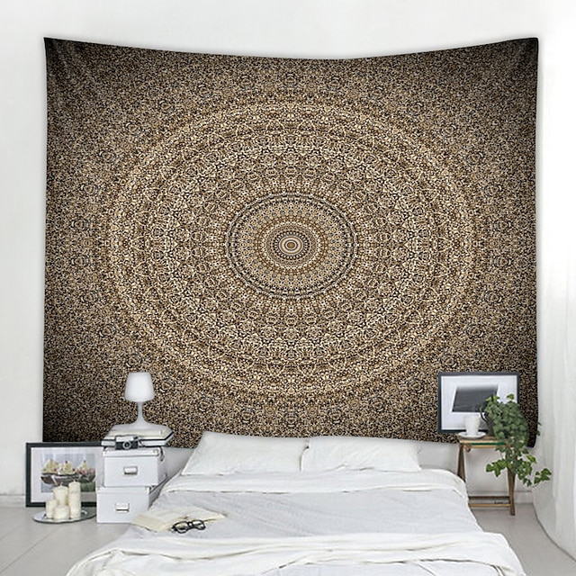  Mandala bohemio indio tapiz de pared arte decoración manta cortina colgante hogar dormitorio sala de estar dormitorio decoración boho hippie psicodélico floral flor de loto