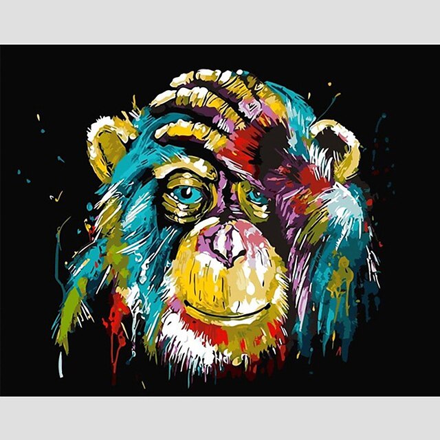  Paint by Number Kit for Adults Kids Beginner DIY Canvas Painting by Numbers for Home Decoration Colorful Animal 16