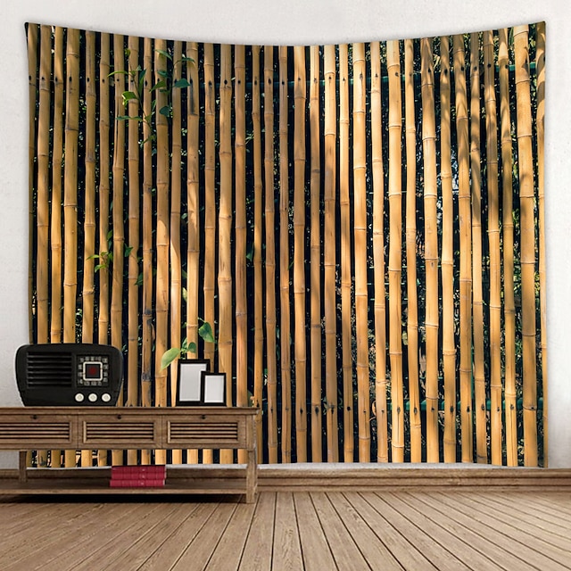  Beautiful Bamboo Wall Tapestry Background Decor Wall Art Tablecloths Bedspread Picnic Blanket Beach Throw Tapestries Colorful Bedroom Hall Dorm Living Room Hanging
