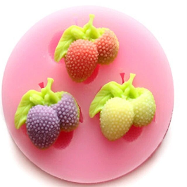  1Pcs Diy Cake Mould Strawberry Mould For Chocolate Or Cake High Quality 6Cm*1.2Cm