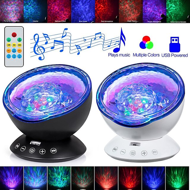  litbest as124e3 coquimbo ocean wave proiettore led night light built in music player remote control 7 light cosmos star luminaria for kid bedroom