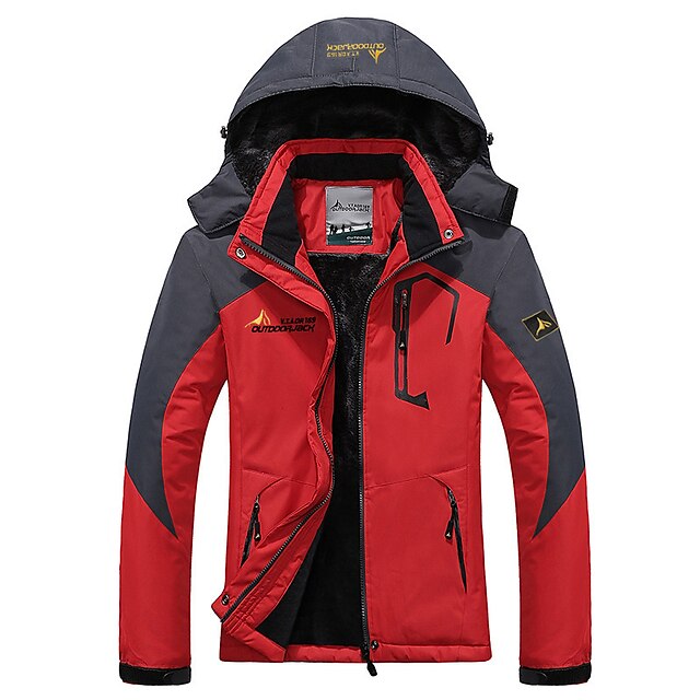  Women's Thermal Warm Windproof Rain Waterproof Wearproof Ski Jacket Rain Jacket Winter Jacket for Ski / Snowboard Hiking / Fleece / Long Sleeve / Plus Size