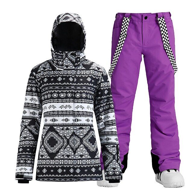 Per donna Ompermeabile Antivento Caldo Traspirabilità Giacca e pantaloni da sci Inverno Completo tuta per Sci Snowboard Sport invernali