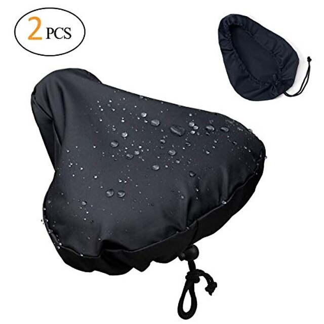  [2 packs] protection contre l'eau mise à jour du siège de vélo avec cordon de serrage, résistant à la pluie et à la poussière
