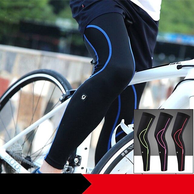  Calentador de la pierna para Bicicleta de Montaña / Ciclismo Recreacional Hombre Utra ligero (UL) / Juvenil Bicicleta 2pcs Negro / Fucsia / Azul Oscuro