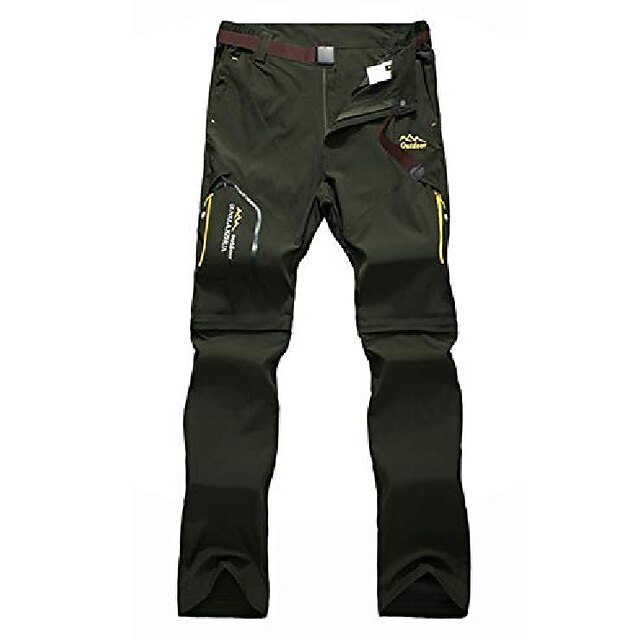  Pantalon de randonnée léger convertible en plein air à séchage rapide et respirant pour homme jt818-armygreen8-medium