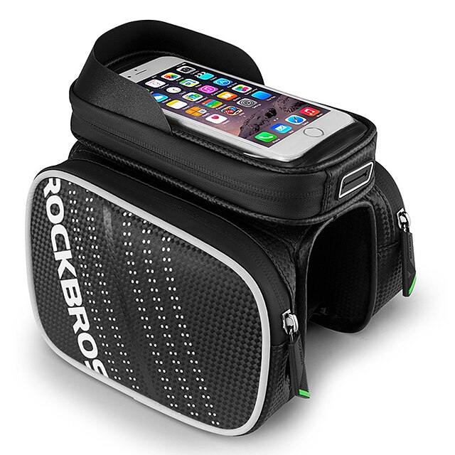  PROMEND Handy-Tasche Fahrradrahmentasche 6.2 Zoll Radsport für Radsport iPhone X iPhone XR Schwarz Übung im Freien Radsport / Fahhrad Fahhrad / iPhone XS / iPhone XS Max