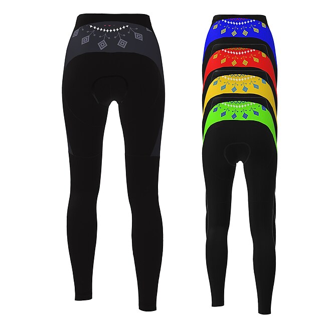  21Grams Women's Cycling Tights Cycling Pants Bike Pants Tights Mountain Bike MTB Road Bike Cycling Winter Sports 3D Pad Breathable Quick Dry Wearable Black Green Polyester Clothing Apparel Bike Wear