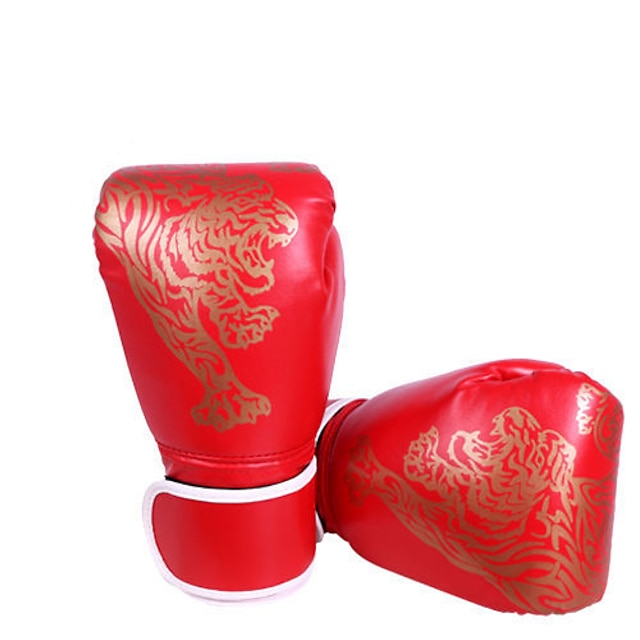  Luvas de Actividade e Esportes Luvas de boxe profissionais Luvas para Treino de Box Para Ginástica Boxe Muay Thai Dedo Total Ajustável Leve Filtro Solar PU Preto Vermelho Azul