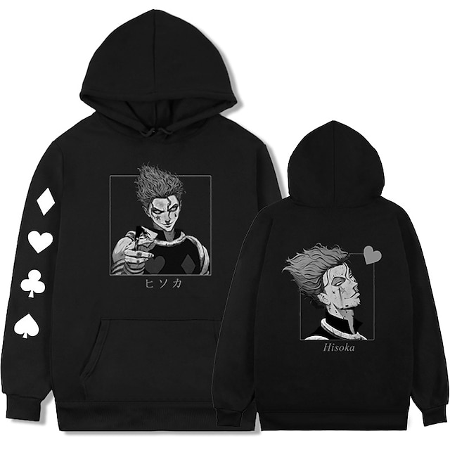  Inspired by Hunter X Hunter Hisoka Cosplay Costume Hoodie Polyester / Cotton Blend Graphic Prints Printing Harajuku Graphic Hoodie For Women's / Men's