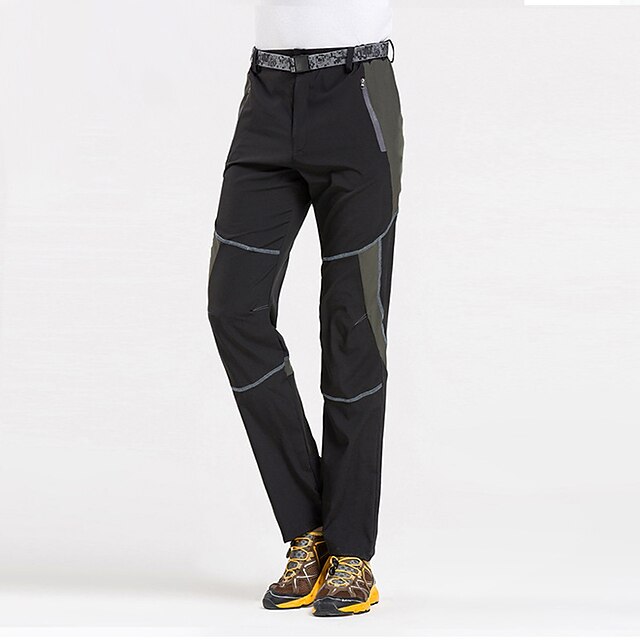  Men's Hiking Pants Trousers Patchwork Summer Outdoor Bottoms Waterproof Comfort Breathable Quick Dry Black Green Hunting Fishing Climbing S M L XL XXL / Wear Resistance