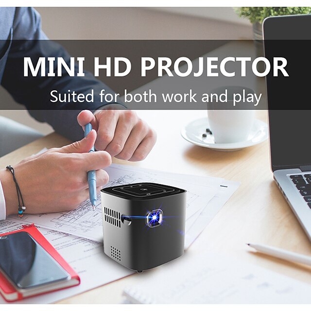  DL-S12 Miniprojektor Projektor LCD 3000 lm 854*480 pixel WIFI-projektor Android 7.1