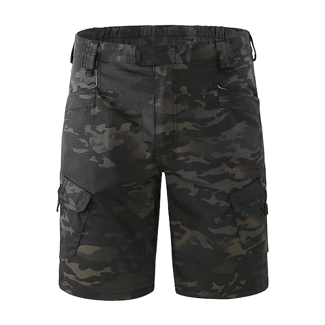  Men's Hiking Cargo Shorts Tactical Shorts Camo Shorts Summer Multi-Pockets Quick Dry Breathable Sweat-Wicking Camo / Camouflage Bottoms for Camping / Hiking Hunting Combat Dark Khaki Shallow Khaki CP