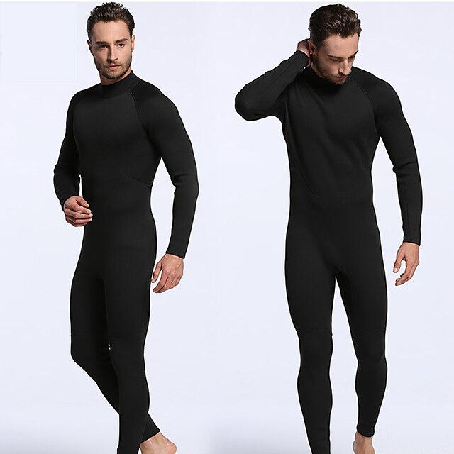  MYLEDI Men's Full Wetsuit 2mm SCR Neoprene Diving Suit Thermal Warm Quick Dry Stretchy Long Sleeve Back Zip - Swimming Diving Surfing Scuba Solid Color Autumn / Fall Spring Summer