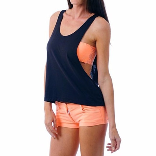  LITB Basic Women's Sleeveless Tank Premium Sweat Shaper Workout Vast Loose  Athletic Yoga Tops Quick Dry Muscle Shirt