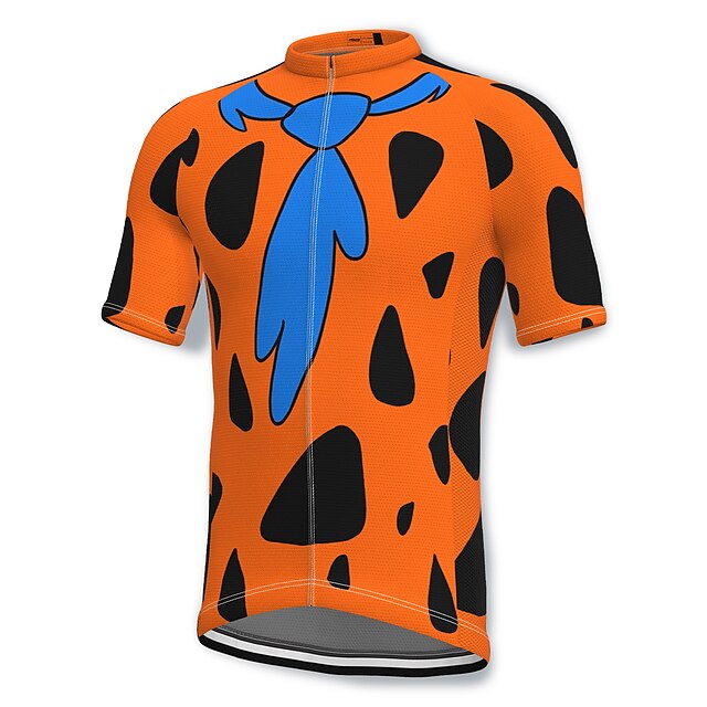  21Grams® Men's Cycling Jersey Short Sleeve - Summer Spandex Polyester Green Orange Blue Funny Bike Mountain Bike MTB Road Bike Cycling Jersey Top Breathable Quick Dry Moisture Wicking Sports Clothing