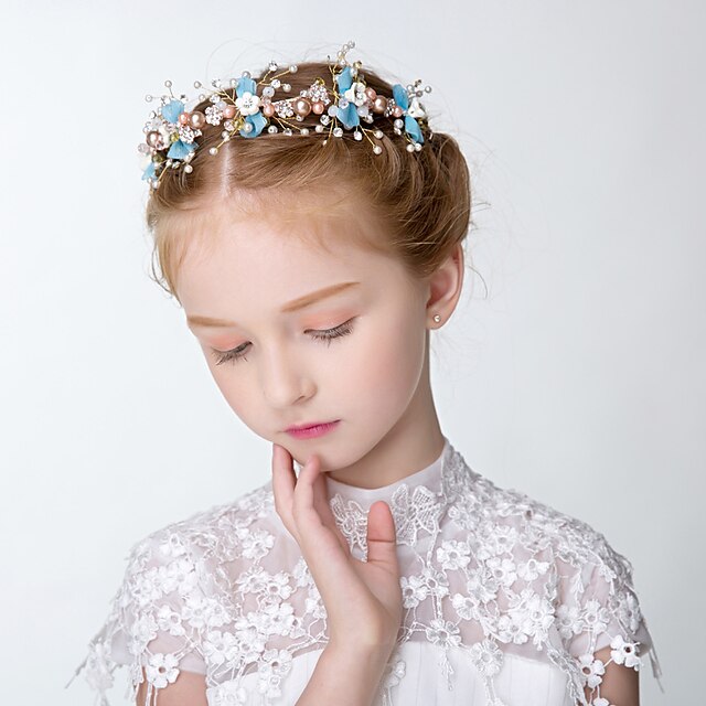  1 pz bambini / bambino ragazze corona testa di fiori bellissimi accessori per capelli fatti a mano per bambini foto copricapo da sposa mori ragazza coreana ragazza di fiore accessori