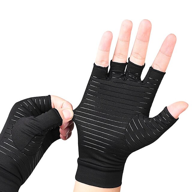  guantes de cobre para artritis para mujeres y hombres guantes de compresión con alto contenido de cobre para aliviar el dolor de la hinchazón dolor de manos tendinitis y artritis negro