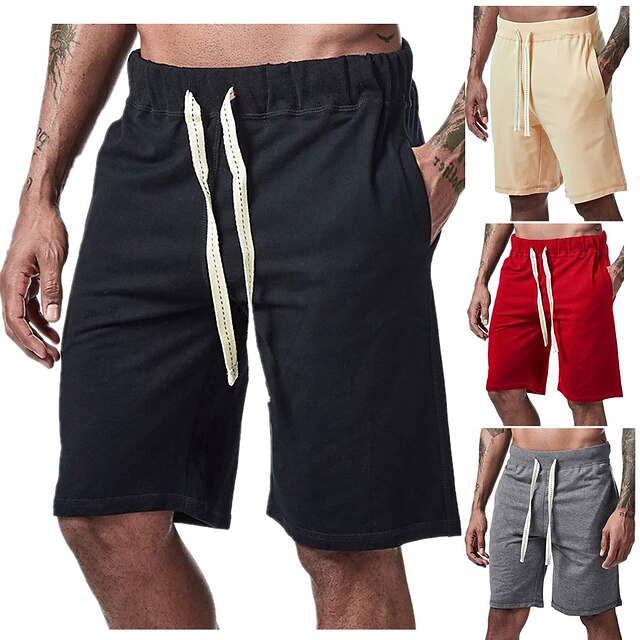 Men's Quick Dry Swim Trunks Swim Shorts with Pockets Drawstring Board Shorts Bathing Suit Solid Colored Swimming Surfing Beach Water Sports Summer / Stretchy