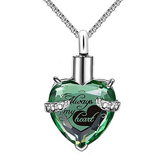  ulatree urn necklaces for ashes cremation jewelry for ashes urns for human ashes heart necklaces for women memorial pendant always in my heart