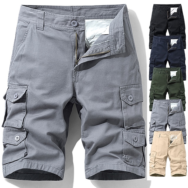  Hombre Pantalones cortos cargo de senderismo Pantalones cortos de senderismo Militar Verano Al aire libre 12
