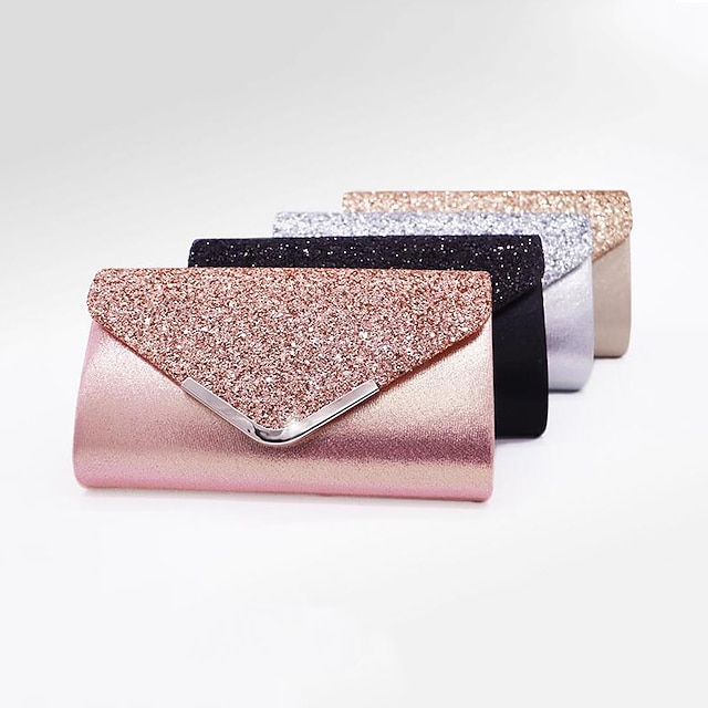 Michelle Moon - Pochette Elegante Argento Donna per Matrimoni, Feste ed