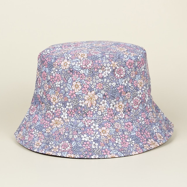  Women's Bucket Hat Print Street Dailywear Sports Outdoor Rose Blue Floral / Botanical Florals Hat / Cotton / Athleisure / Quick Dry / UV Protection / Sun Hat