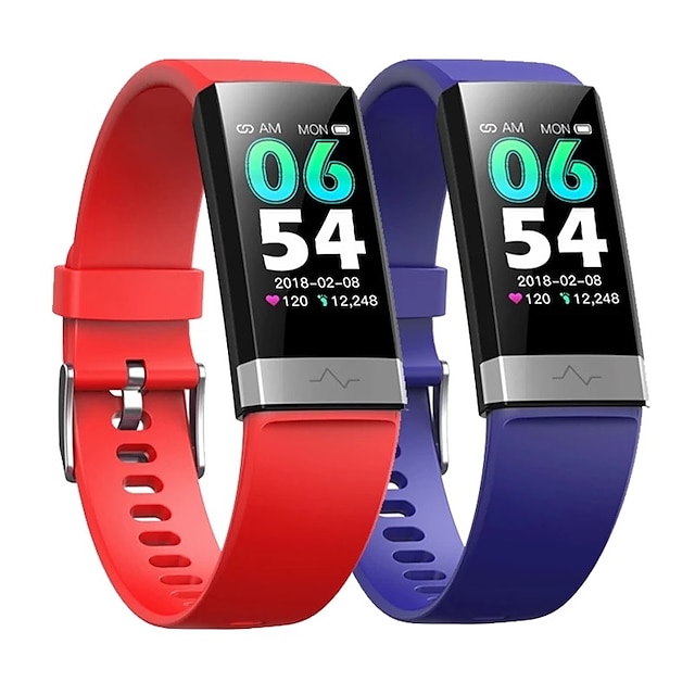  V19 ECG PPG Smart Bracelet Heart Rate Blood Pressure Oxygen Sleep Monitoring Bluetooth Fitness Tracker Large Screen Smart Watch