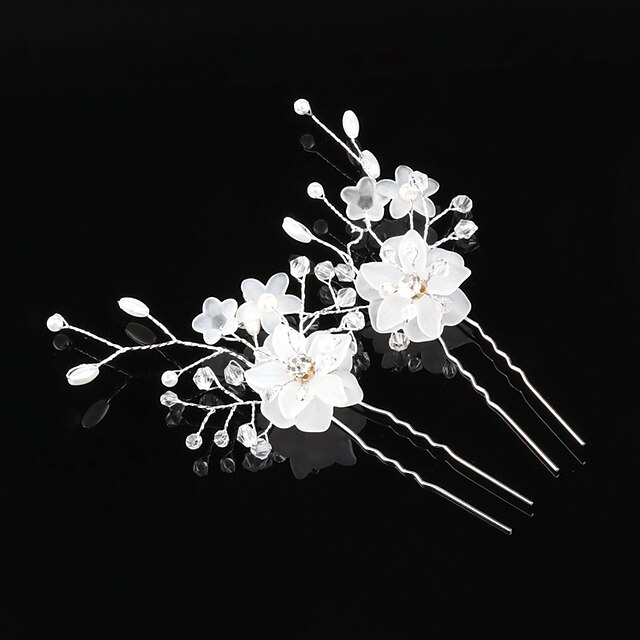  korean-style hairpins, braided hair,Fall Wedding handmade flower headgear, european and american bridal accessories, cross-border foreign trade, pearl hair fork pins